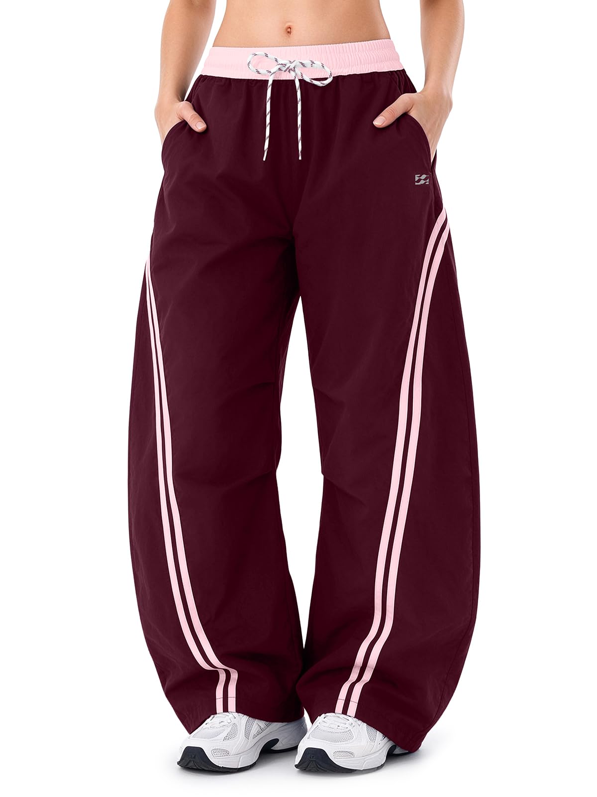 INNOMINT Baggy Barrel Pants Wide Leg Y2K Striped Sweatpants