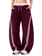 INNOMINT Baggy Barrel Pants Wide Leg Y2K Striped Sweatpants