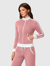 Zip Up Workout Athletic Jacket for Women