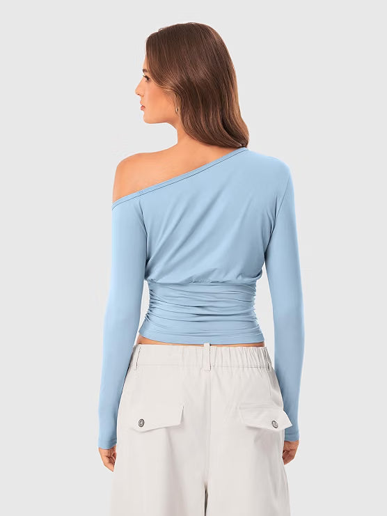 Off the Shoulder Tops for Women Long Sleeve