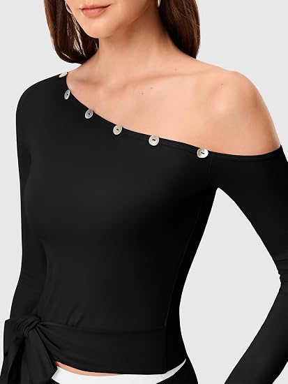 Off the Shoulder Pilates Outfits for Women
