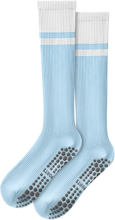 Women's Knee High Pilates Grip Socks