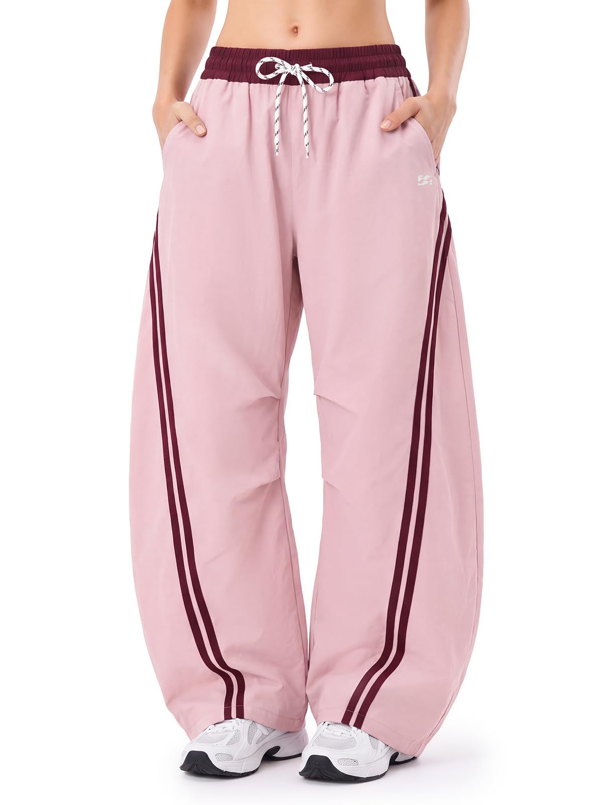 INNOMINT Baggy Barrel Pants Wide Leg Y2K Striped Sweatpants