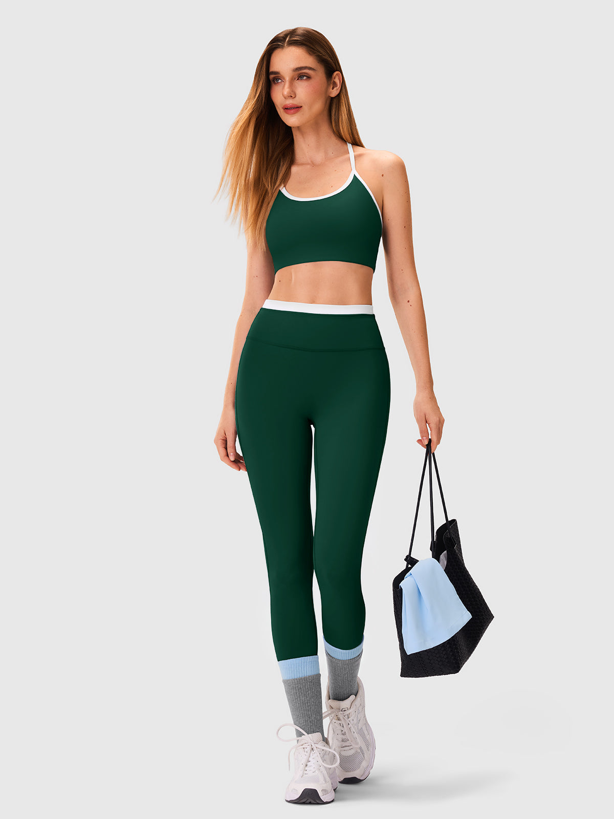 INNOMINT Women's High-Waisted Seamless Yoga Leggings – 25" Inseam