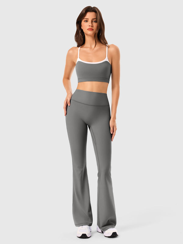 High Waist Scrunch Flare Leggings