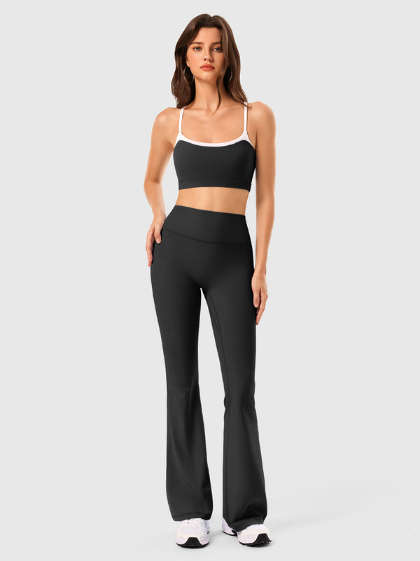High Waist Scrunch Flare Leggings