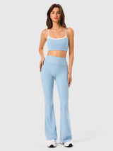High Waist Scrunch Flare Leggings IN25FL016
