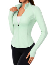 INNOMINT Women's Slim-Fit Full-Zip Workout Jacket