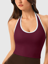 Open Back Halterneck Tank Top IN25FB023