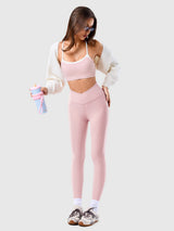 7/8 Yoga Waist Support Cross Waist Tights IN25FL005