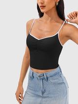 Longline Padded Sports Bra Workout Top