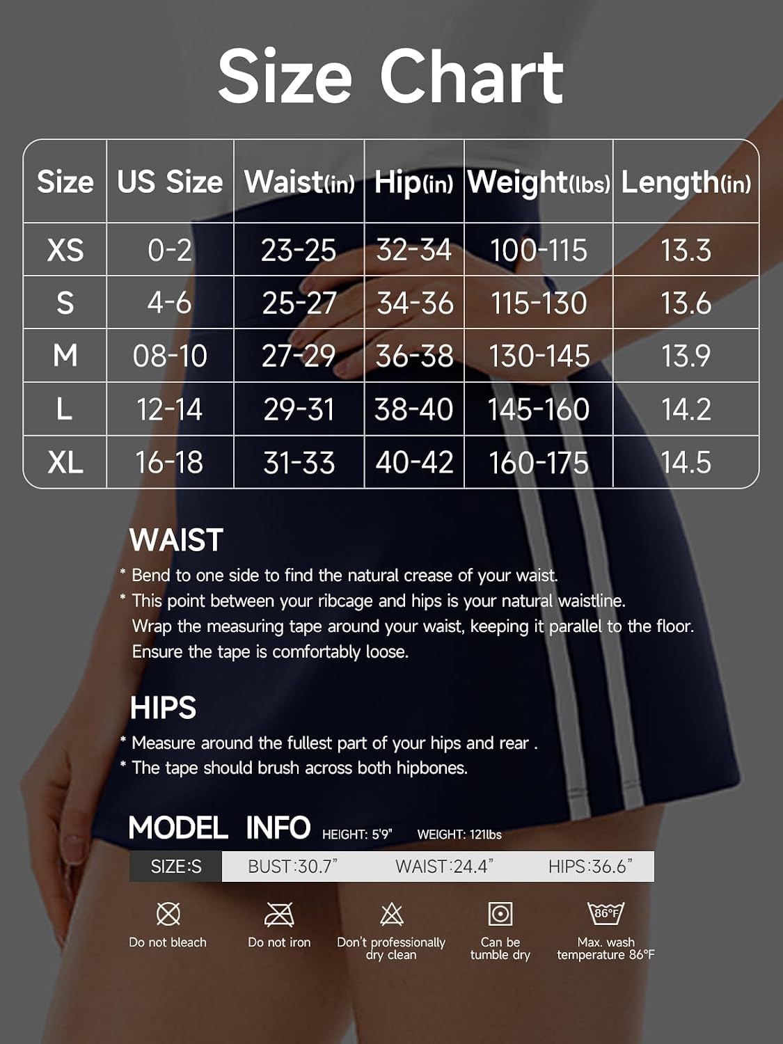 High Waisted Tennis Skirt for Women