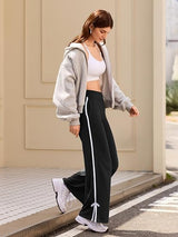 Track Pants Women Wide Leg Sweatpants Bow Tie