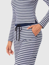 2 Piece Women's Striped Lounge Sets