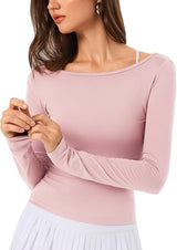 Reversible Women's Athletic Long Sleeve Shirt