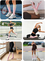 Women's Knee High Pilates Grip Socks