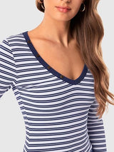 2 Piece Women's Striped Lounge Sets