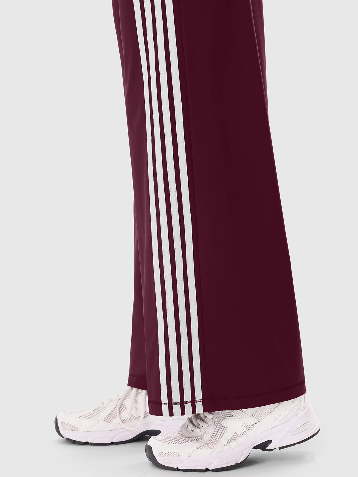 INNOMINT Women's Wide-Leg Track Pants with Side Stripes