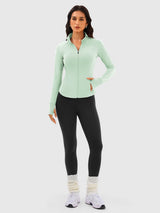 INNOMINT Women's Slim-Fit Full-Zip Workout Jacket