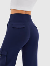 Cloud-Soft Wide Leg Yoga Pants with Cargo Pockets INNO MINT