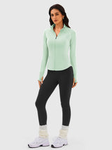 INNOMINT Women's Slim-Fit Full-Zip Workout Jacket