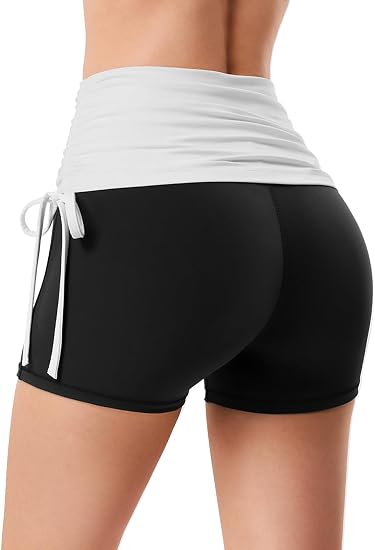 Fold-Over Y2k Shorts for Women