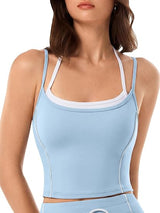 INNOMINT Women's Halter Backless Longline Sports Bra
