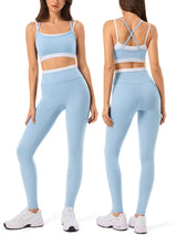 2 Pieces Workout Sets for Women Athletic Pilates Outfits