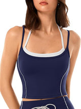 INNOMINT Women's Halter Backless Longline Sports Bra