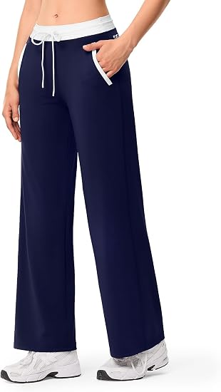 Wide Leg Yoga Gym Pants with Pockets