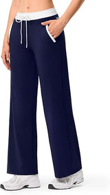 Wide Leg Yoga Gym Pants with Pockets