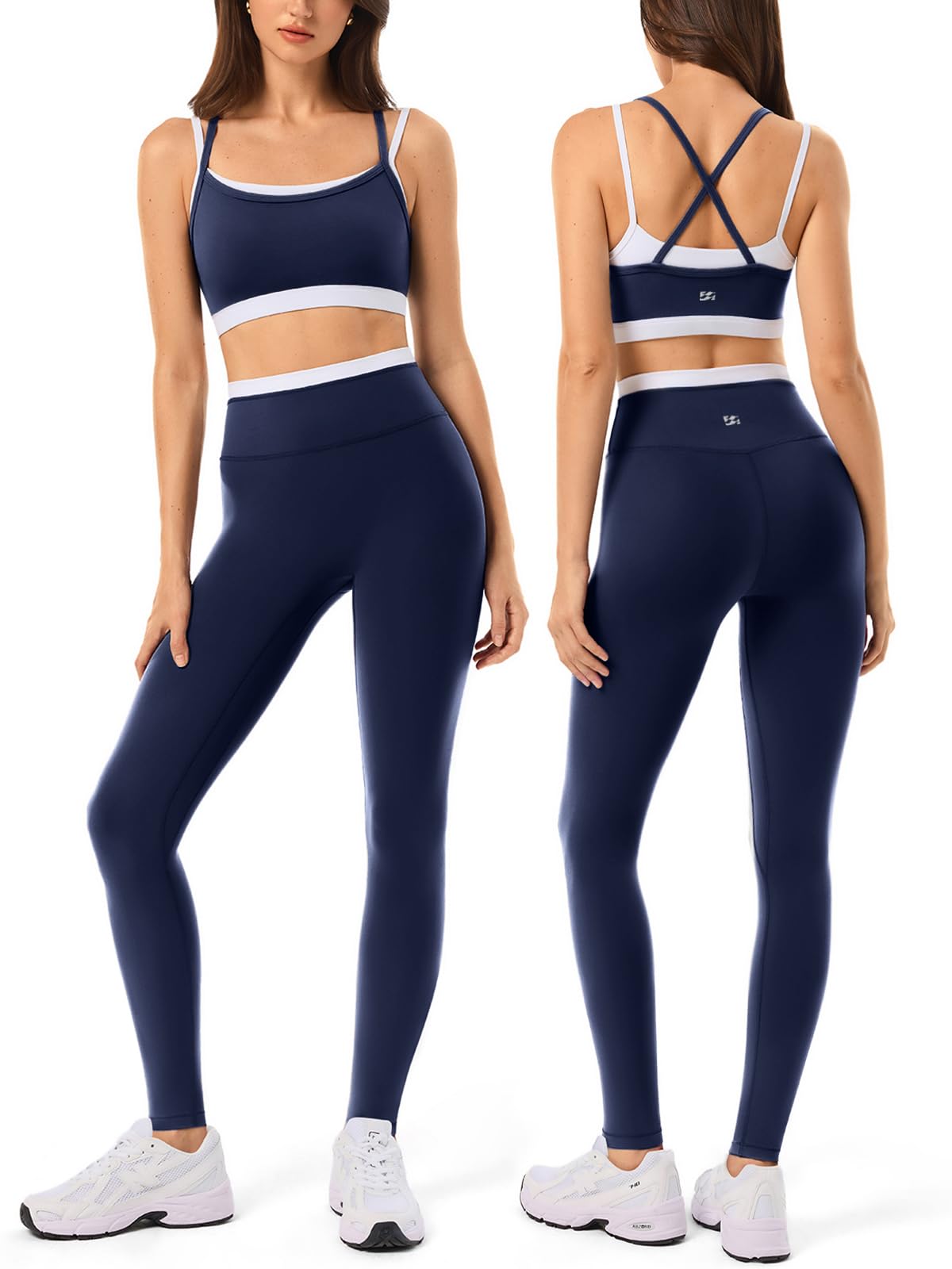 2 Pieces Workout Sets for Women Athletic Pilates Outfits
