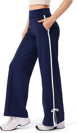 Track Pants Women Wide Leg Sweatpants Bow Tie