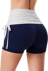 Fold-Over Y2k Shorts for Women