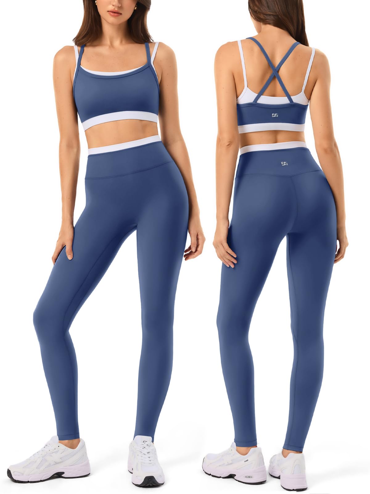 2 Pieces Workout Sets for Women Athletic Pilates Outfits