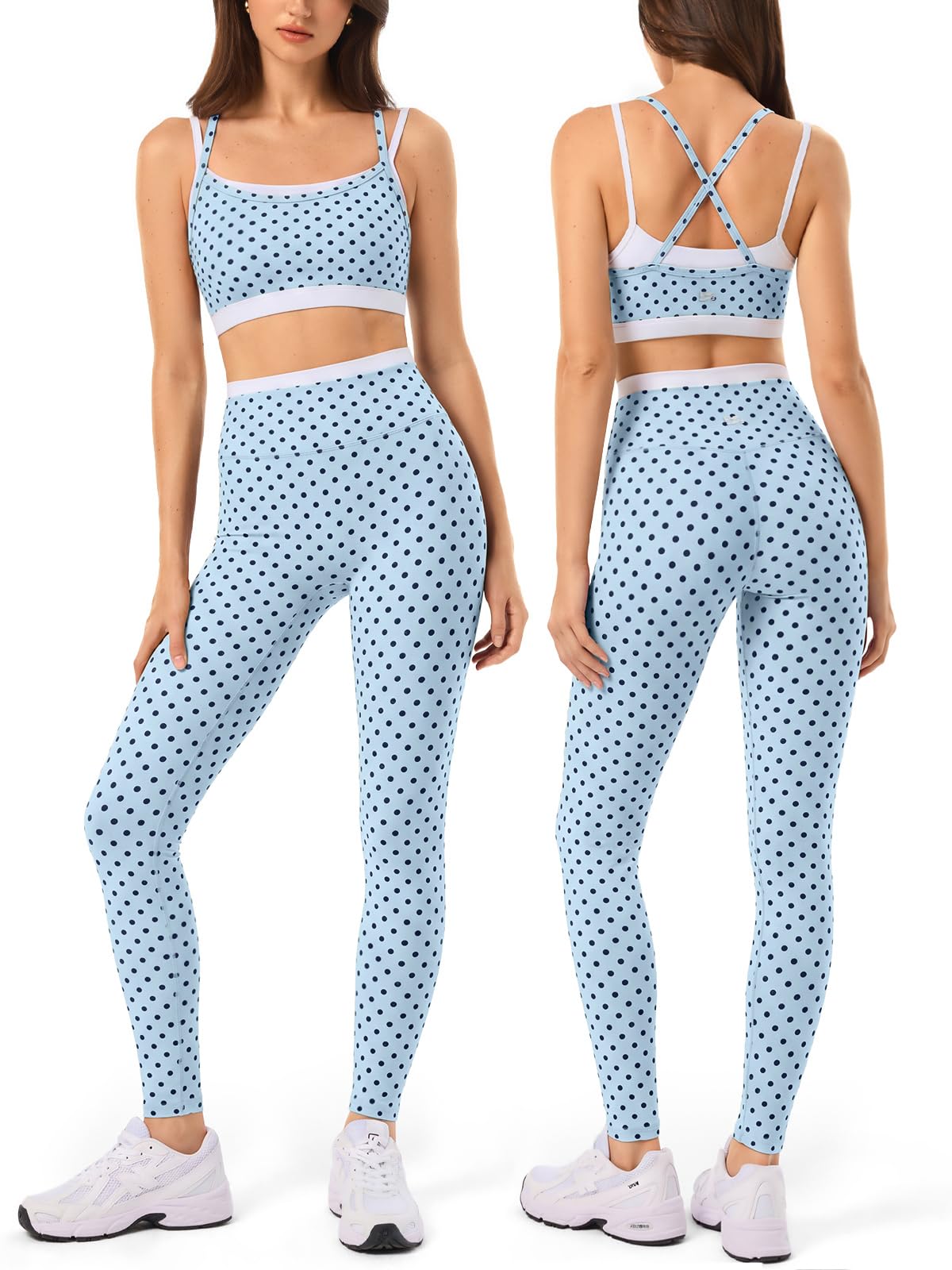 2 Pieces Workout Sets for Women Athletic Pilates Outfits