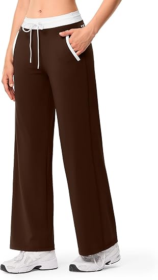 Wide Leg Yoga Gym Pants with Pockets