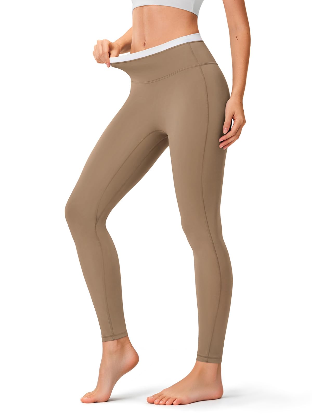 INNOMINT Women's High-Waisted Seamless Yoga Leggings – 25" Inseam