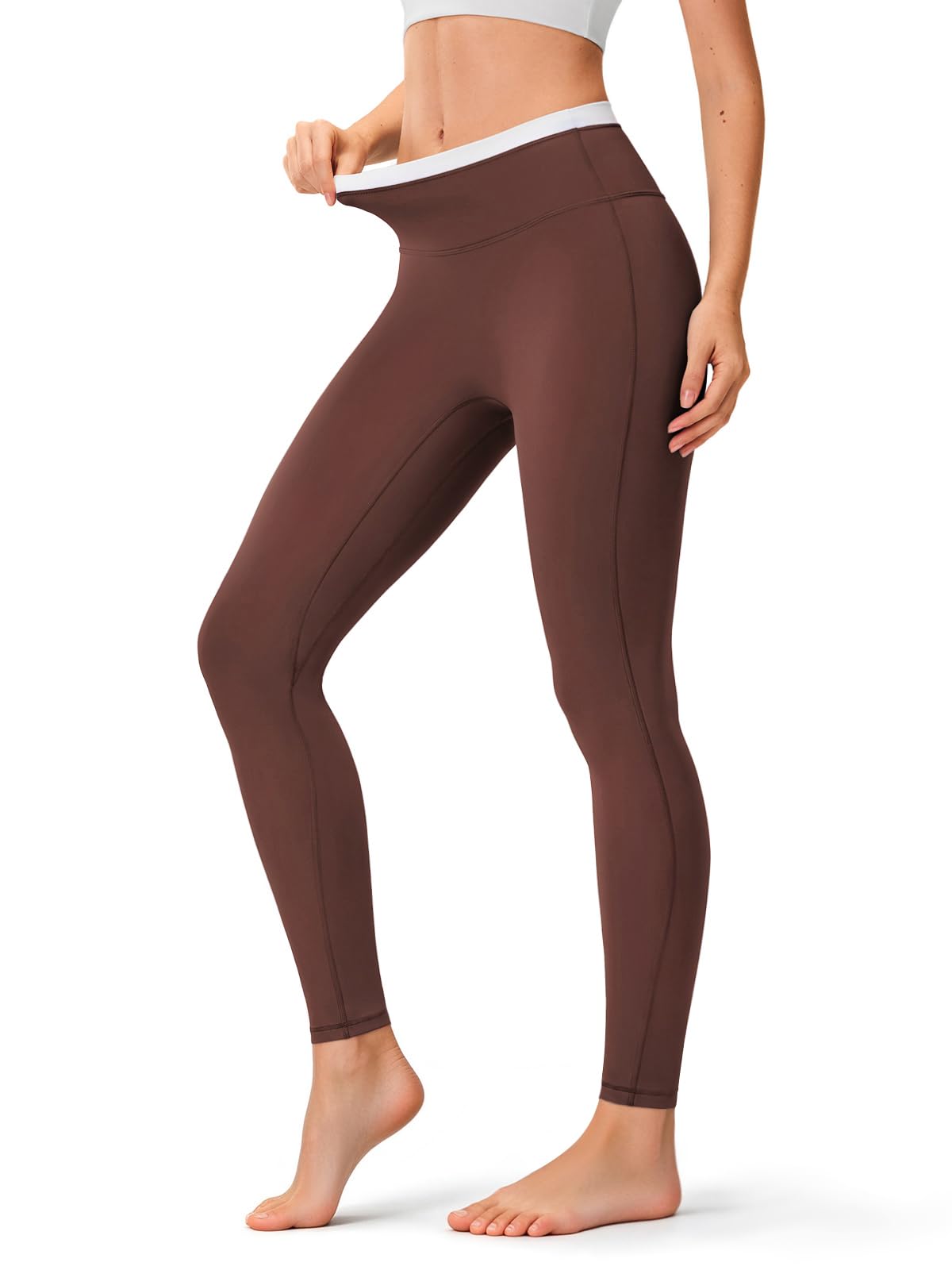 INNOMINT Women's High-Waisted Seamless Yoga Leggings – 25" Inseam