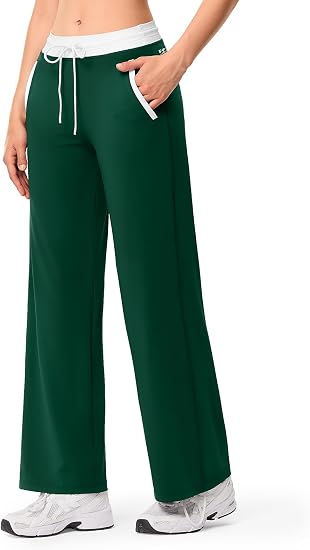 Wide Leg Yoga Gym Pants with Pockets