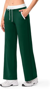 Wide Leg Yoga Gym Pants with Pockets