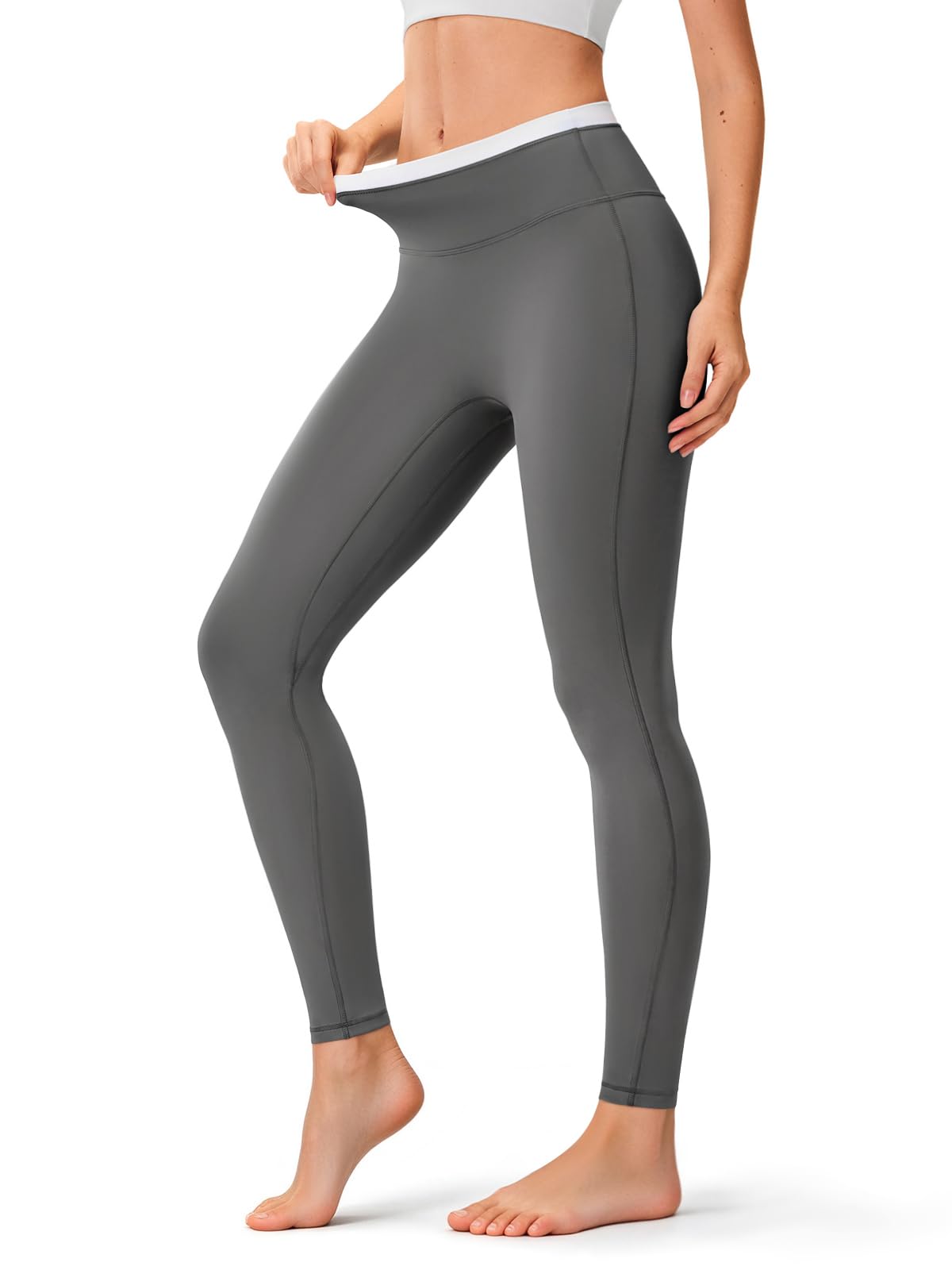 INNOMINT Women's High-Waisted Seamless Yoga Leggings – 25" Inseam