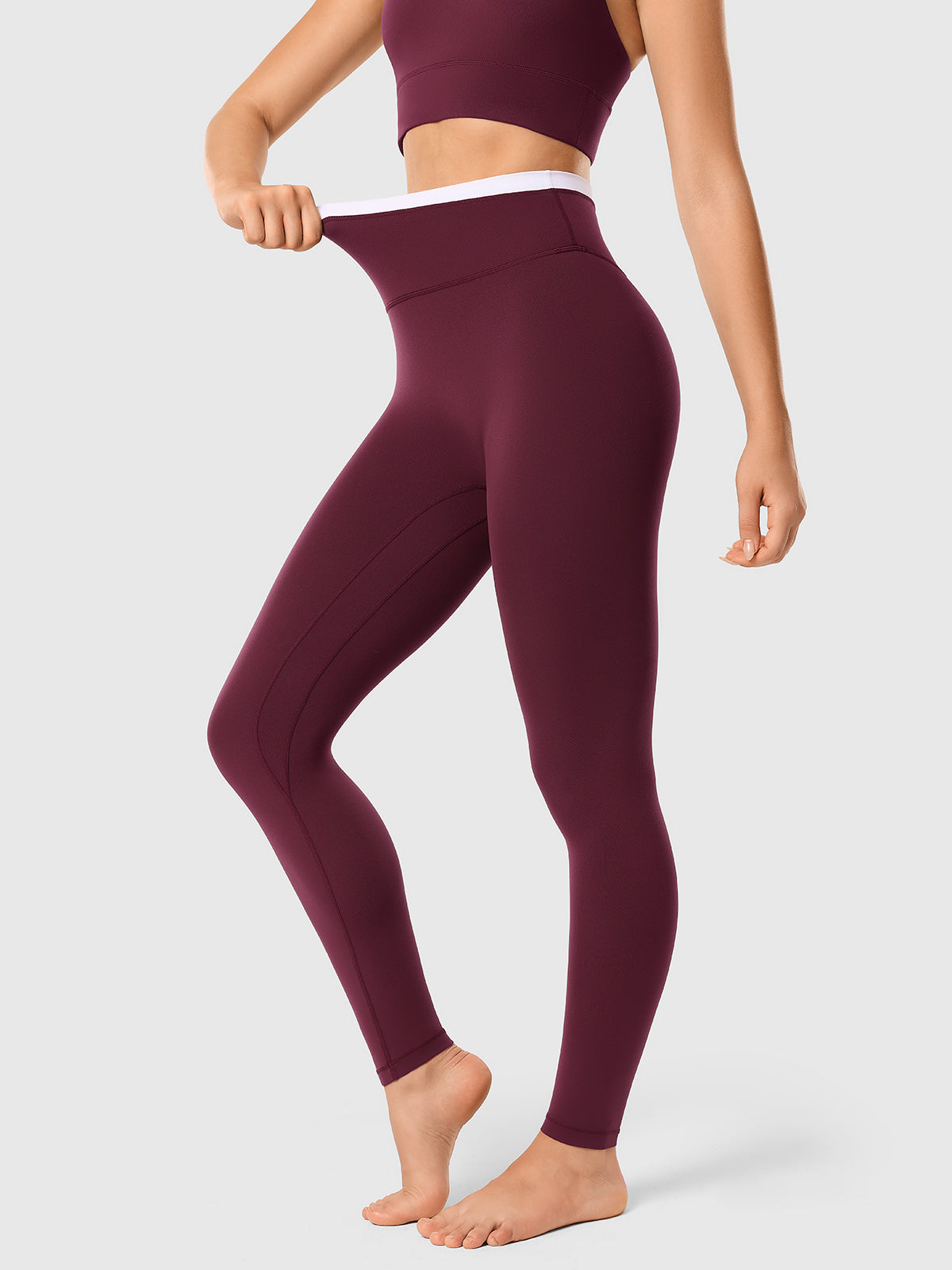 INNOMINT Women's 2-Piece Workout Set – Layered Sports Bra & Seamless Leggings