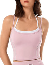 INNOMINT Women's Halter Backless Longline Sports Bra