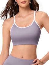 Women Sports Bras Criss Cross Strappy Backless