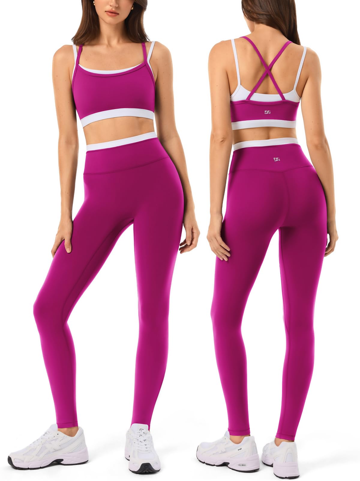 2 Pieces Workout Sets for Women Athletic Pilates Outfits