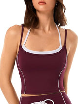 INNOMINT Women's Halter Backless Longline Sports Bra