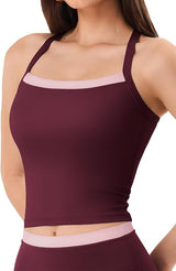 Open Back Workout Tank Tops for Women