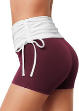 Fold-Over Y2k Shorts for Women
