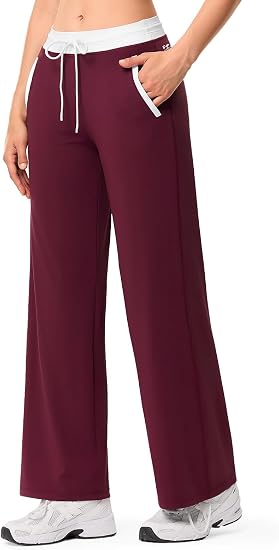 Wide Leg Yoga Gym Pants with Pockets